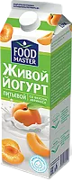 Foodmaster drinking live yogurt, peach, 900 g