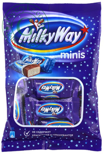 MilkyWay Minis chocolate bars, 176 g