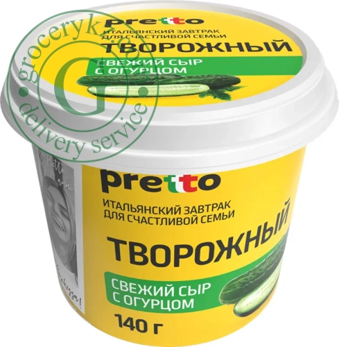 Pretto cream cheese, cucumber, 140 g