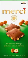 Merci milk chocolate, whole hazelnut, 100 g