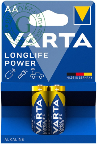 Varta Longlife Power AA batteries, 2 pc