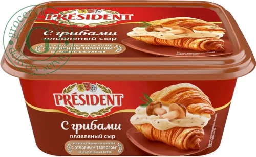 President spreadable cheese, mushroom, 400 g