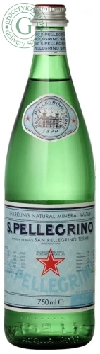 Sanpellegrino sparkling mineral water, 0.75 l