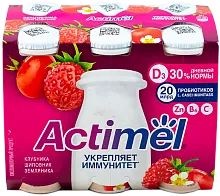 Actimel yogurt, drinking, strawberries and rose hips, 1.5%, 570 g