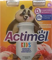 Actimel Kids yogurt, drinking, raspberry ice cream, 1.5%, 380 g