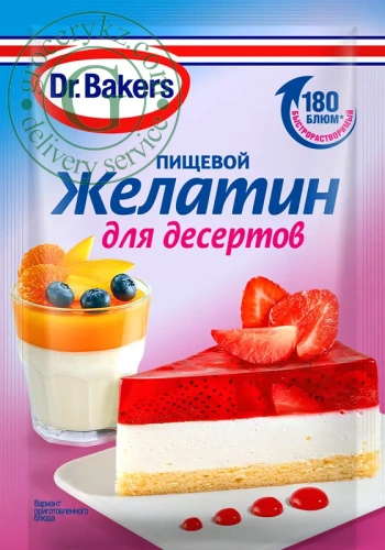Dr.Bakers gelatin for desserts, 10 g