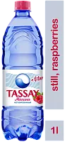 Tassay still water, raspberries, 1 l