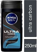 Nivea Men shower gel, ultra carbon, 250 ml