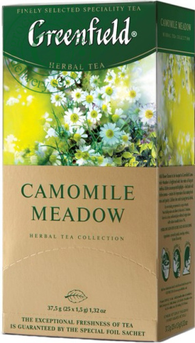 Greenfield Camomile Meadow herbal tea, 25 bags