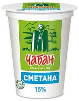 Chaban sour cream, 15% (400 g)