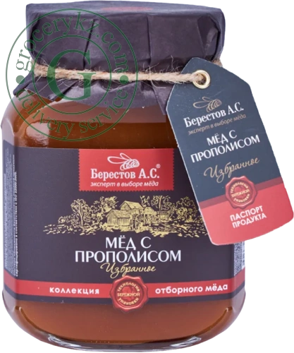Berestov honey with propolis, 500 g