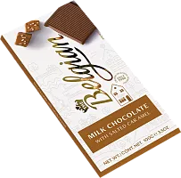 Belgian milk chocolate, salted caramel, 100 g