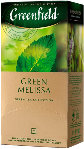 Greenfield Green Melissa green tea, 25 bags Greenfield Green Melissa green tea, 25 bags