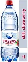 Tassay still water, strawberry, 1 l