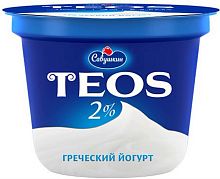 TEOS greek yogurt, classic, 2%, 250 g