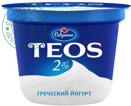 TEOS greek yogurt, classic, 2%, 250 g