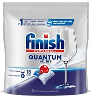 Finish Quantum All in 1 dishwasher tablets, 18 tablets