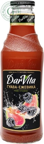 Darvita guava and blackberry juice, 0.75 l