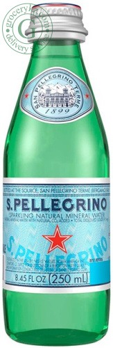 Sanpellegrino sparkling mineral water, 0.25 l Sanpellegrino sparkling mineral water, 0.25 l