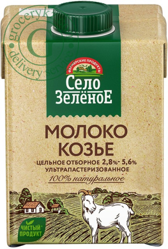 Selo Zelenoe UHT goat milk, 2.8-5.6%, 500 ml
