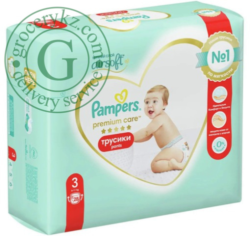 Pampers Premium Care pants, size 3, 28 count