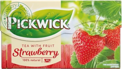Pickwick black tea, strawberry, 20 bags