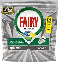 Fairy Platinum dishwasher tablets lemon, 34 tablets
