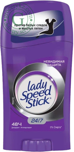 Lady Speed Stick deodorant and antiperspirant, invisible protection, stick, 45 g