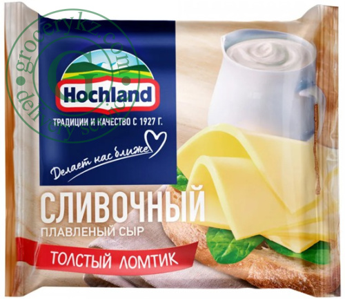 Hochland processed cheese in slice, cream, 150 g