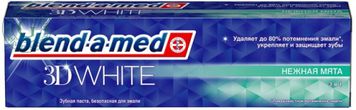 Blend-a-med 3D White toothpaste, tendermint, 100 ml