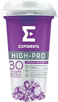 Exponenta high-protein milk drink, blueberries and strawberries, 250 g