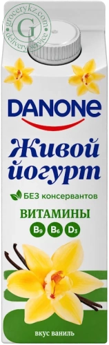 Danone drinking yogurt, vanilla, 850 g