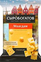 Sirobogatov Maasdam hard cheese, 200 g (square)
