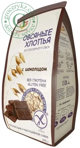 Stashevskoe flakes made of naked oat, chocolate, 375 g