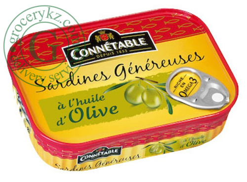Connetable sardine in olive oil, 140 g