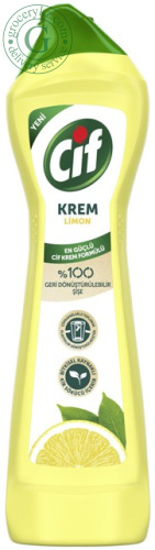 Cif Krem universal cleaner, lemon, 500 ml