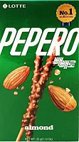 Lotte Pepero biscuit sticks, almond, 32 g