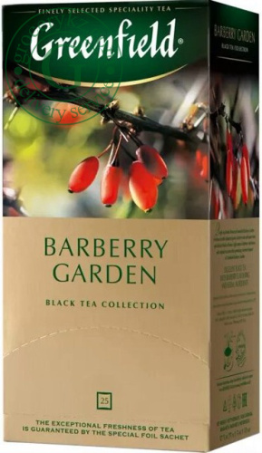 Greenfield Barberry Garden black tea, 25 bags