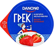 Danone greek yogurt, strawberry, 120 g