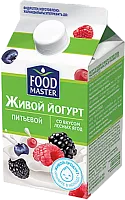 Foodmaster drinking live yogurt, forest berries, 450 g