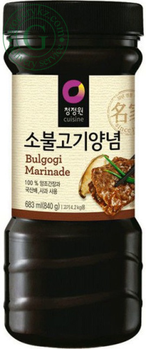 Chungjungone beef bulgogi marinade, 840 g Chungjungone beef bulgogi marinade, 840 g