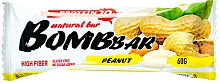 Bombbar protein bar, peanut, 60 g