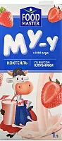 Foodmaster milkshake, strawberry, 1 l