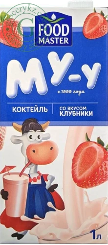 Foodmaster milkshake, strawberry, 1 l