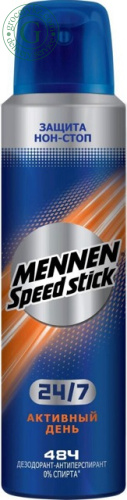 Mennen Speed Stick men deodorant and antiperspirant, active day, spray 150 ml