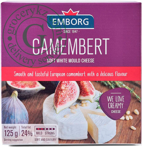 Emborg Camembert soft white mould cheese, 125 g