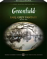 Greenfield Earl Grey black tea, 100 bags