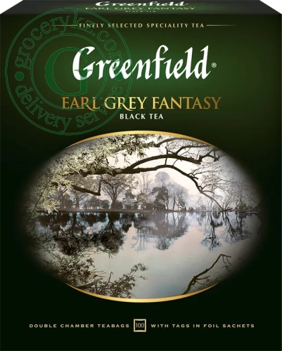 Greenfield Earl Grey black tea, 100 bags