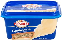 President spreadable cheese, creamy, 400 g