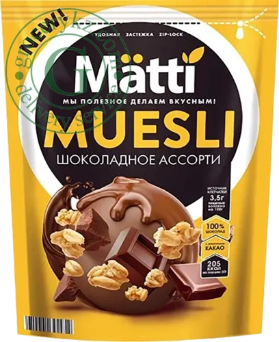 Matti muesli, chocolate, 250 g